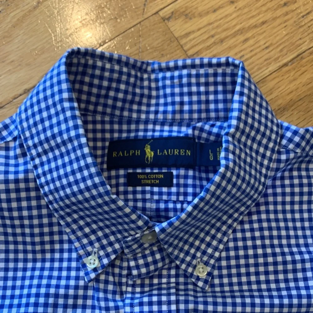 Ralph Lauren men’s gingham check button down - Picture 5 of 5
